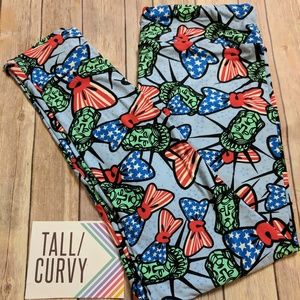 LuLaRoe Americana Tall Curvy Leggings
